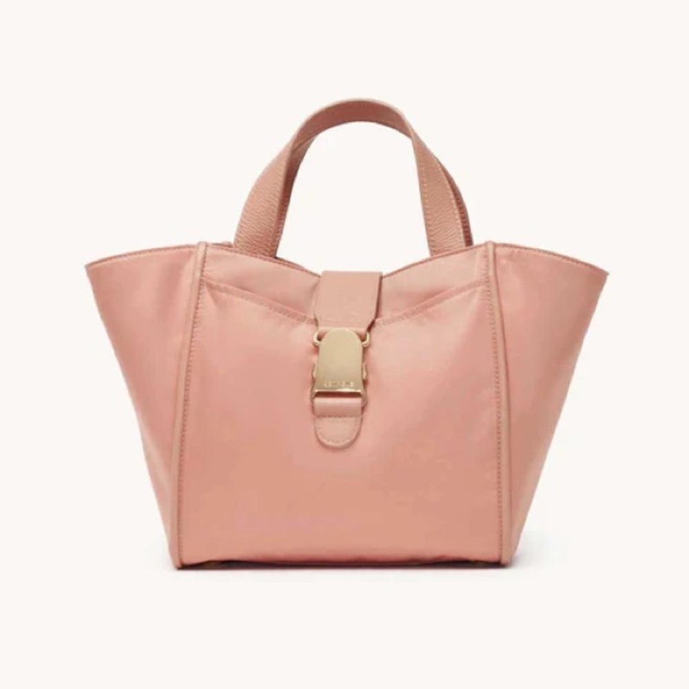 🆕 Senreve Rose Pink & Gold Strati Shopper with Removable Leather Shoulder Strap - Picture 10 of 16